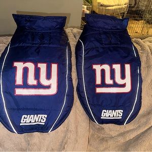 New York giants dog vests side medium These will fit a dog 20-25 lbs each